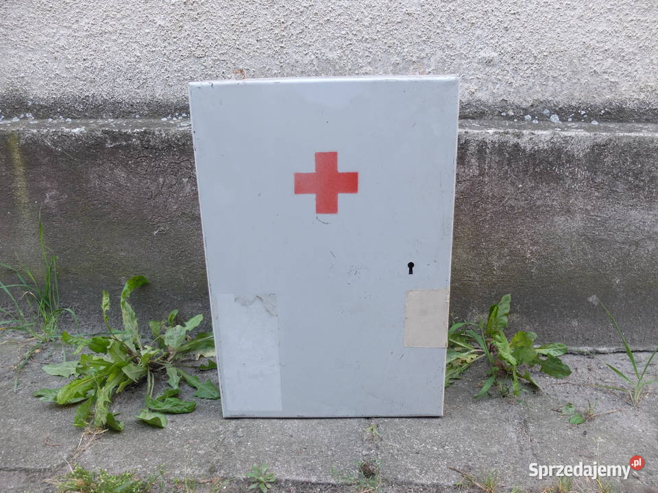Wisząca metalowa apteczka PRL 818 biały Kościan