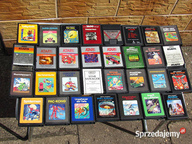Kartridże z grami do konsoli Atari 2600 różne Łódź sprzedam
