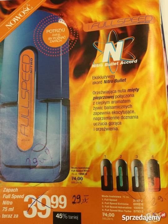 Woda toaletowa Full Speed Nitro 75ml zestaw małopolskie