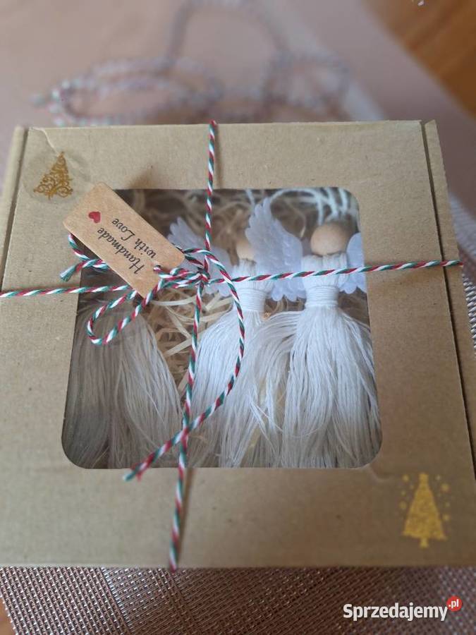 Zestaw Aniołków z makramy