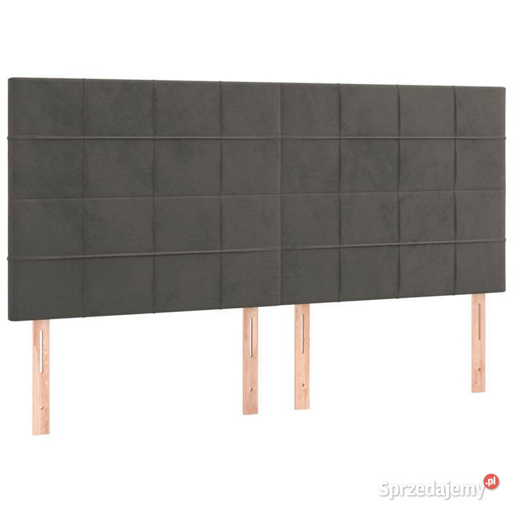 Zagłówek do łóżka z LED ciemnoszary 160x5x118128