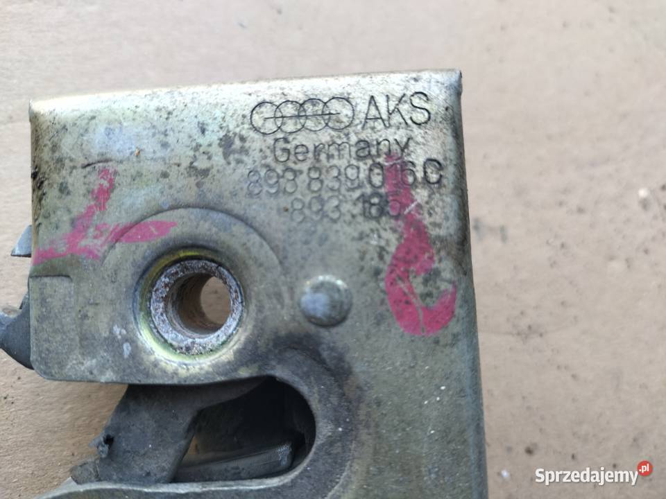 Audi 80 B3 80B3 893839016C ZAMEK DRZWI PRAWY TYŁ Pozostałe