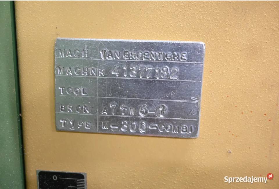 Szlifierka przelotowa Vangroenweghe M300 COMBI wielkopolskie