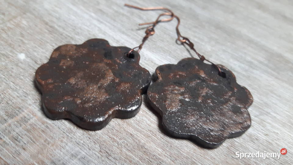 Kolczyki ceramiczne ręcznie wykonane Otwock
