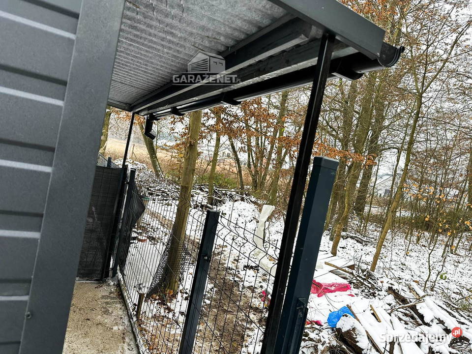 GARAŻ BLASZANY 3m x 5m WIATA 05X3 BRAMA Dom i Ogród Łapanów