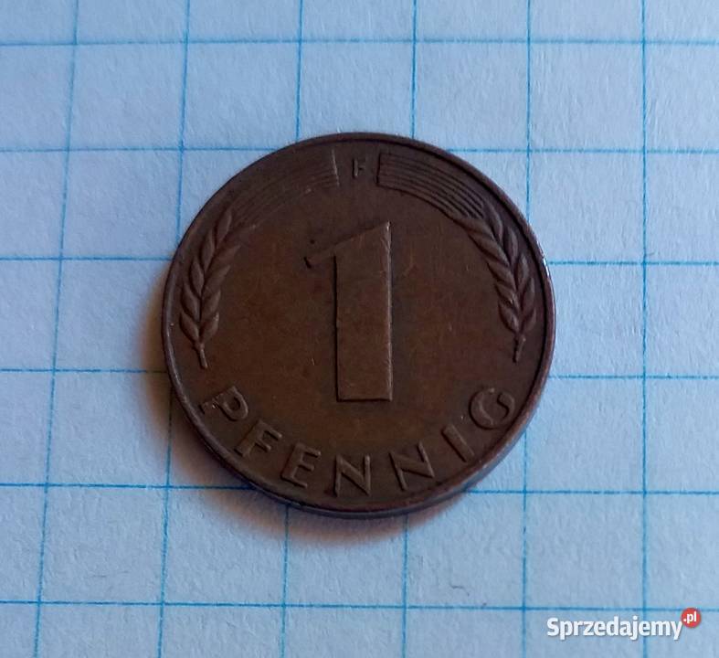 1 FENIG 1 PFENNIG 1950 F NIEMCY Piszczac sprzedam