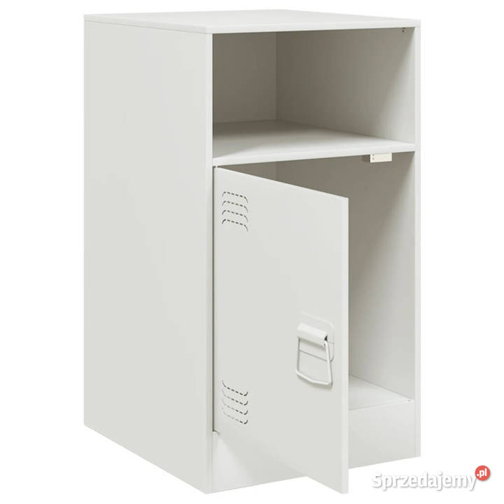 Szafka nocna biała 345x39x62 stal WM841773 mazowieckie Warszawa