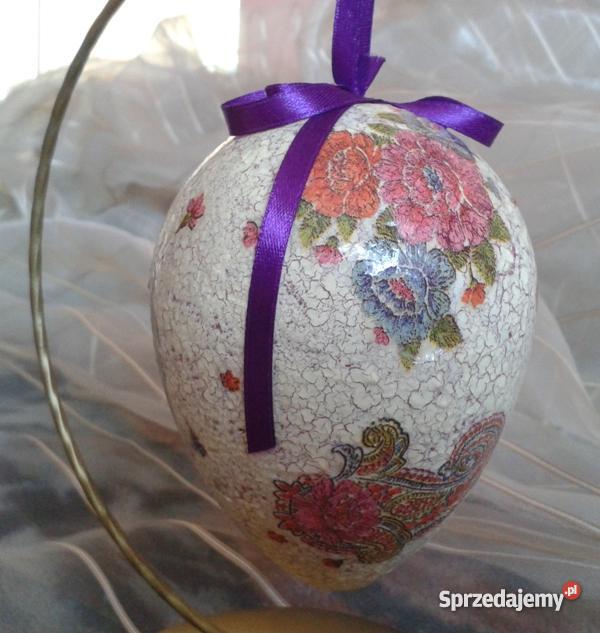 Jajko 12 wielkanocne pisanka decoupage REKODZIEL Krajno-Parcele