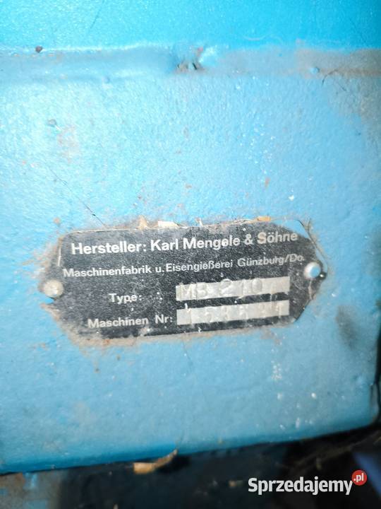 Sieczkarnia jednorzędowa Mengele Pozostałe podlaskie