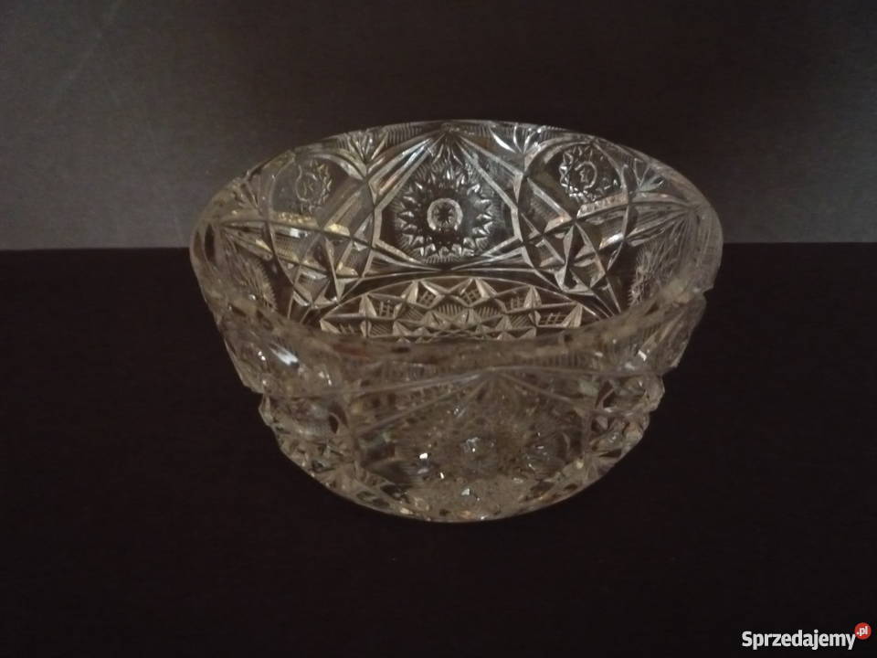 Nowy KRYSZTAŁ Kryształowa Misa Salaterka przezroczysty Szczecin