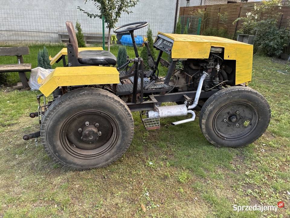 Mini traktorek własnej konstrukcji Silnik i Łódź