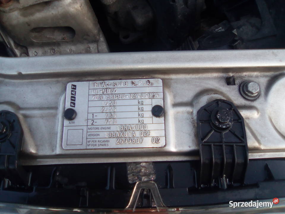 2002 Fiat Punto II 12 16V Dynamic 3d klima Poznań sprzedam