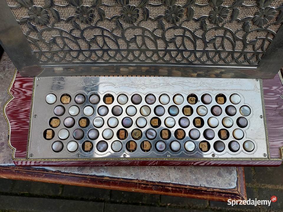Stary akordeon guzikowy Orchestra heligonka do Instrumenty klawiszowe i MIDI sprzedam