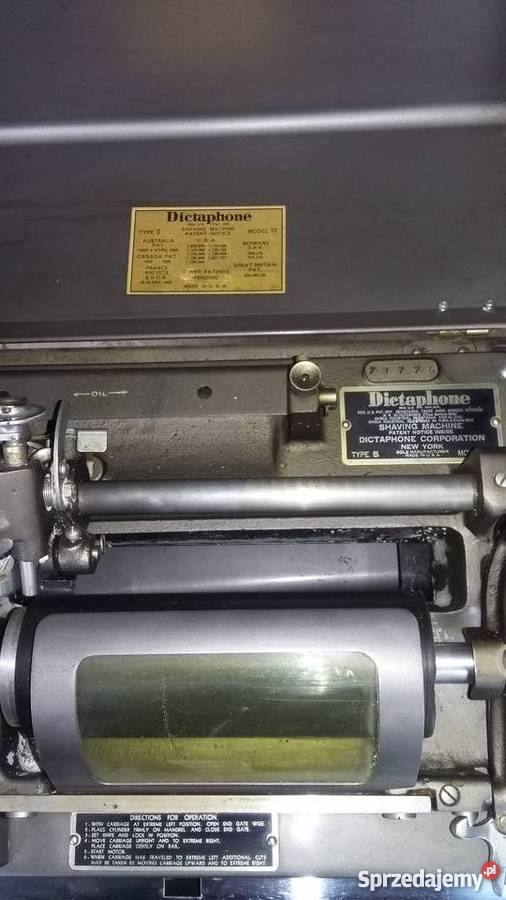 Dyktafon mechaniczny USA lata 20 eksponat Lublin sprzedam