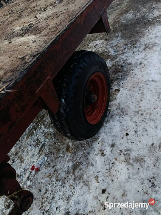 Platforma rama z rozrzutnika przyczepa kiper