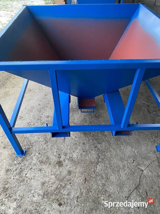 Kosz zasypowy do big bag bufor paczkarka 1 m3 Magazynowanie Niedrzew Pierwszy