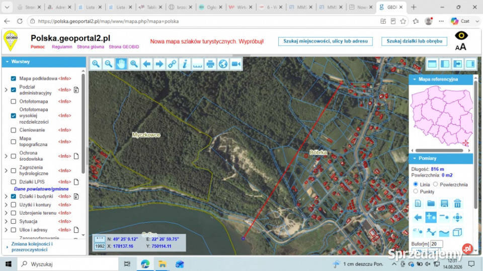 Działka BUDOWLANA 30 ary Bieszczady Bóbrka k Solina