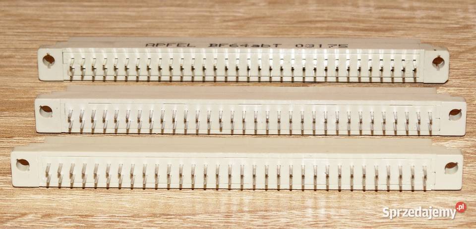 Złącze wtyk złocony DIN 41612 APFEL 64 PIN Gliwice