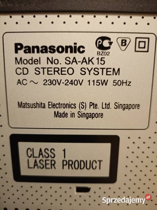 Wieża PANASONIC Super Moc i Bass Drawski Młyn