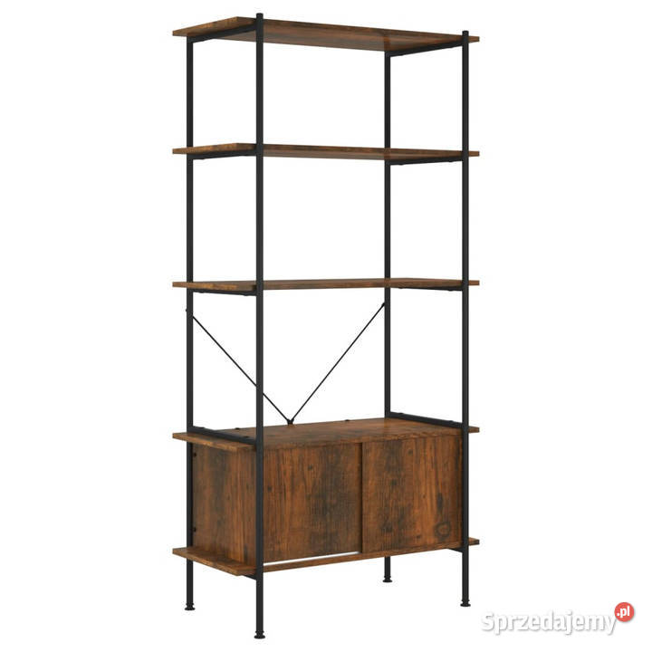 Regał z szafką 80x40x163 stal i materiał mazowieckie Warszawa