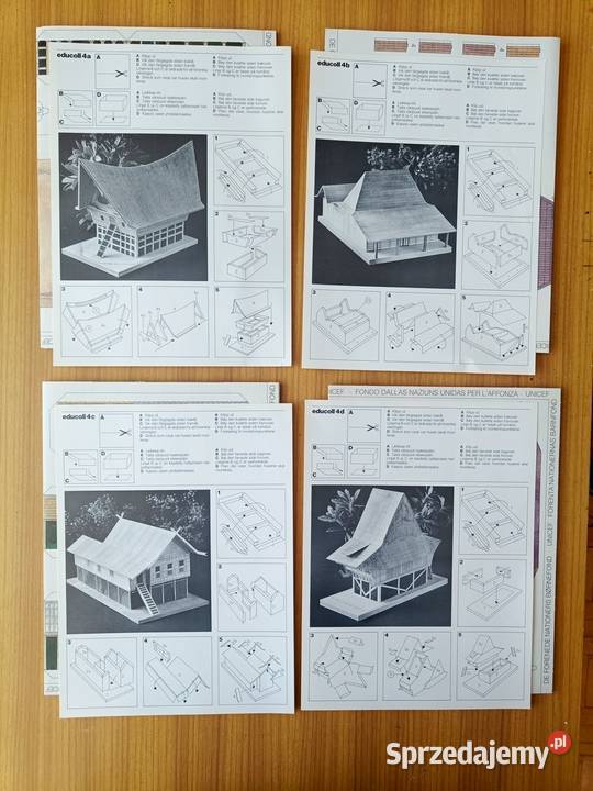 Domki kartonowe do sklejania educoll 4 i educoll Gdynia sprzedam