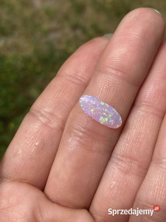 złota zawieszka z naturalnym opalem brazylijskim mazowieckie Warszawa