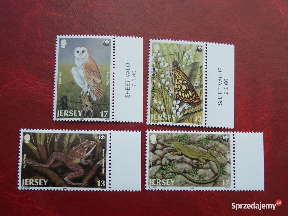 Jersey 1989 MNH Mi 48083 Fauna Zwierzęta WWF Filatelistyka sprzedam