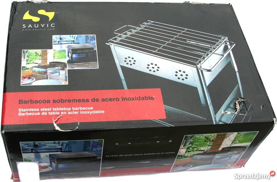 Sauvic grill stołowy 20x25 stal nierdzewna śląskie Rybnik sprzedam