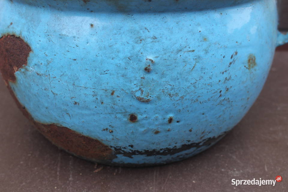 garnek żeliwny stary wielkopolskie Kalisz