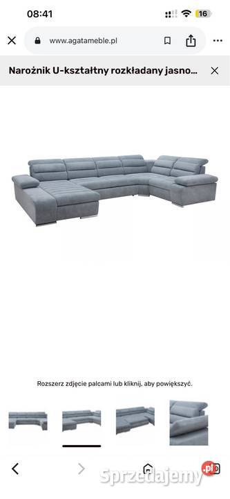 Kanapa narożnik U KORFU II Agata Meble Dąbrowa Górnicza sprzedam