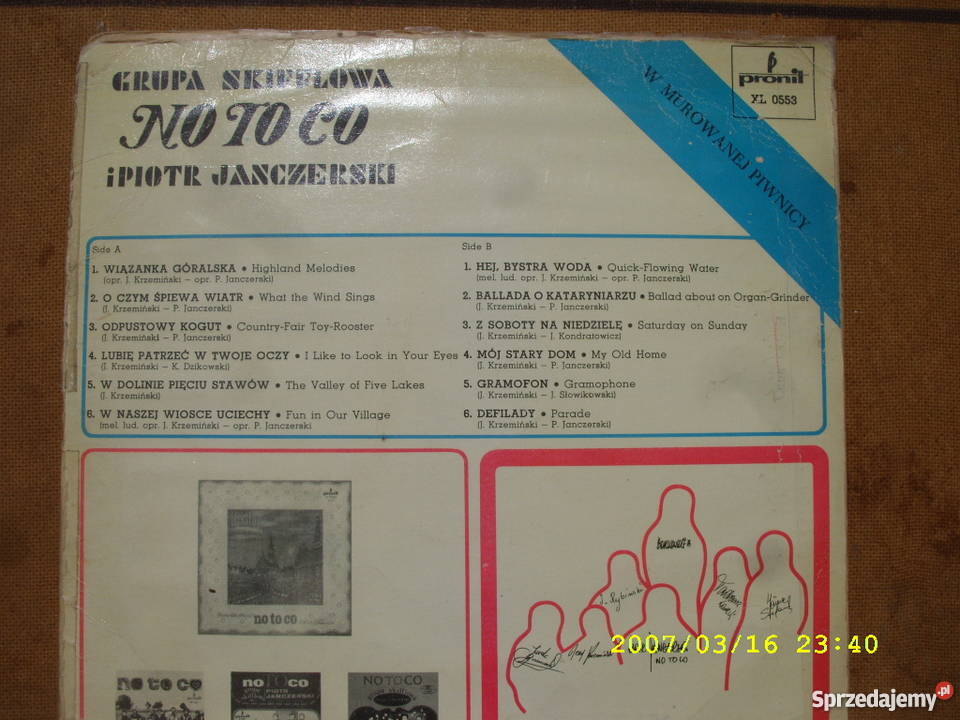 Pop LP NO TO COW MUROWANEJ PIWNICY Płyty i kasety