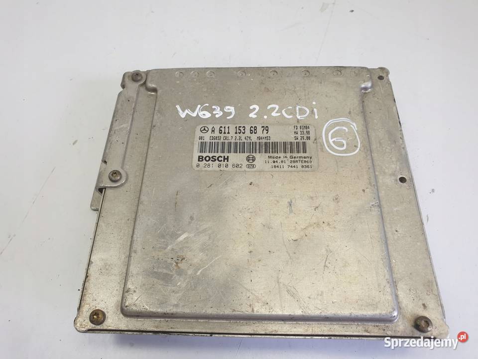 Mercedes VITO W639 22 CDI STEROWNIK SILNIKA osobowe