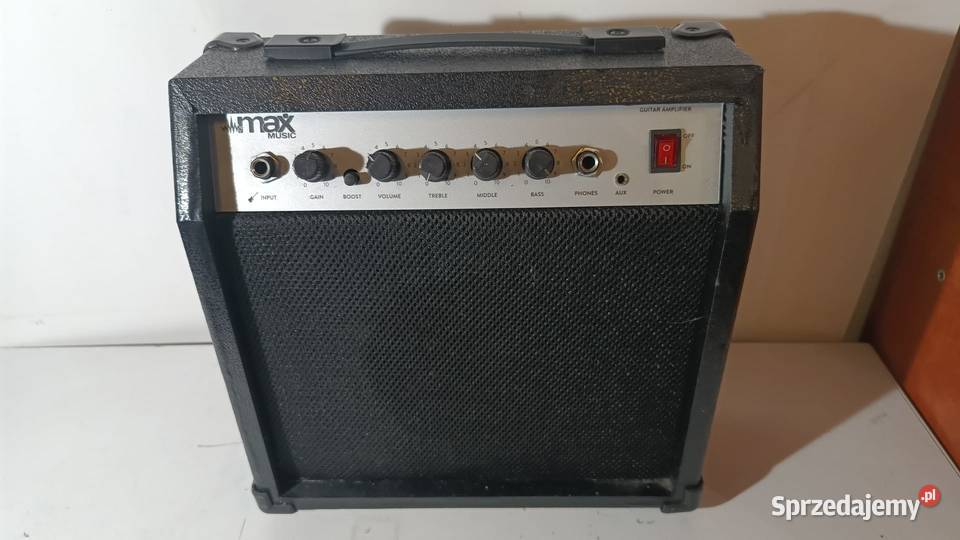 Zestaw Gitara elektryczna MaxMusic wzmacniacz sprzedam