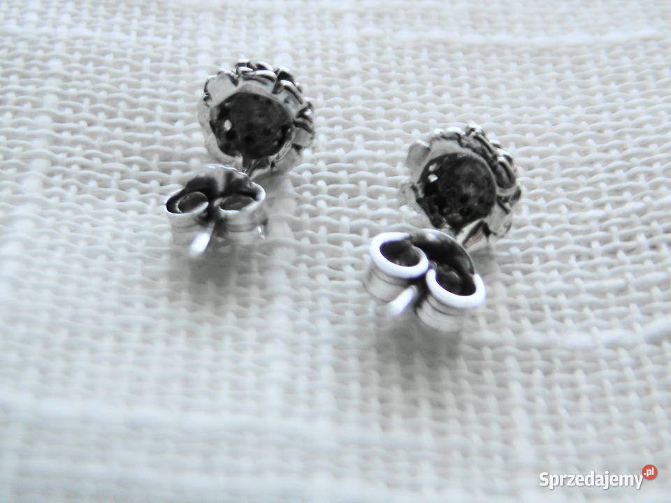 Kolczyki kwiatki srebro 925 srebro mazowieckie Warszawa
