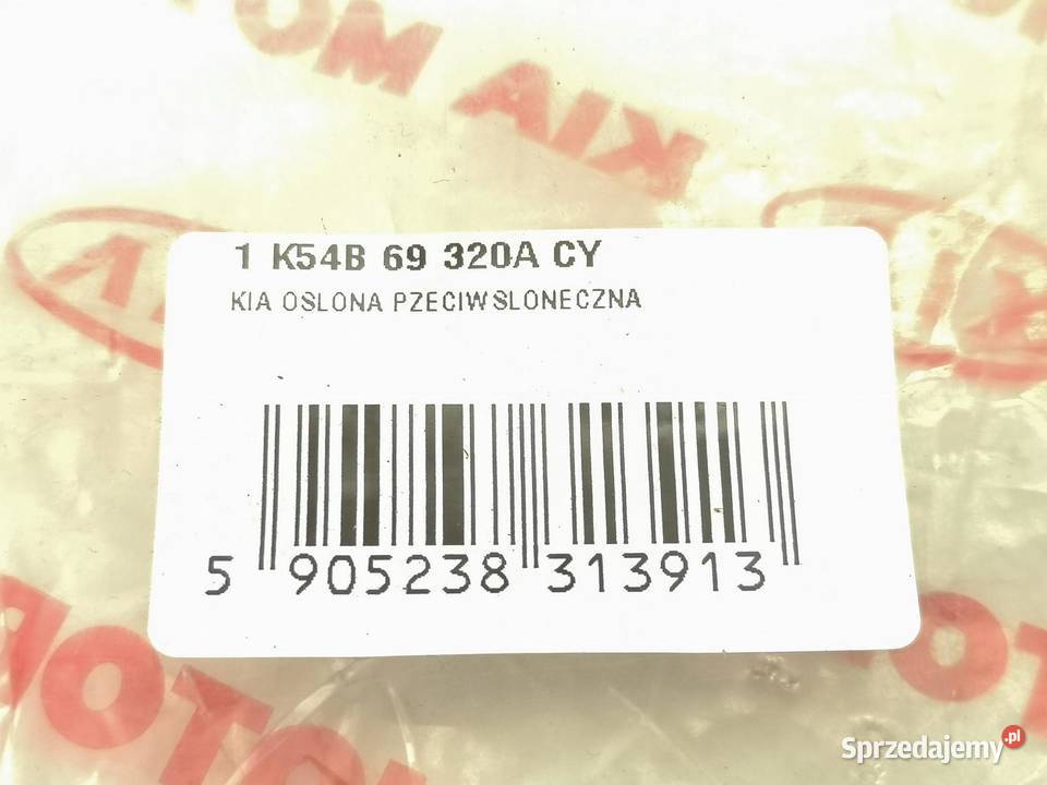 OSŁONA PRZECIWSŁONECZNA PRAWA KIA CARNIVAL 9906