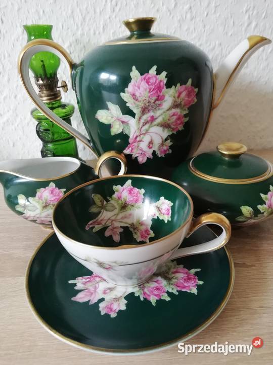 Kolekcjonerska porcelana zieleń małopolskie Gorlice