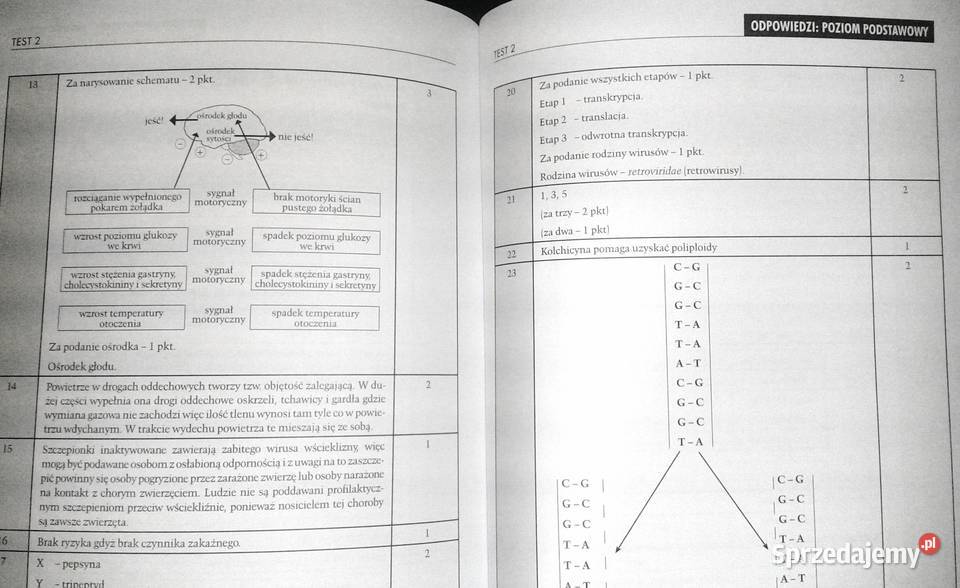 Testy Matura Biologia Sebastian Grabowski lubelskie