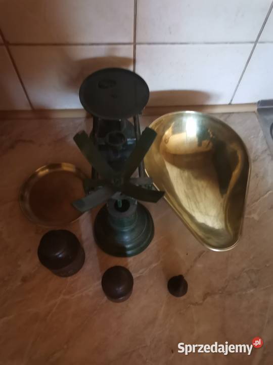 Stara Angielska waga szalkowa Art Deco Kraków