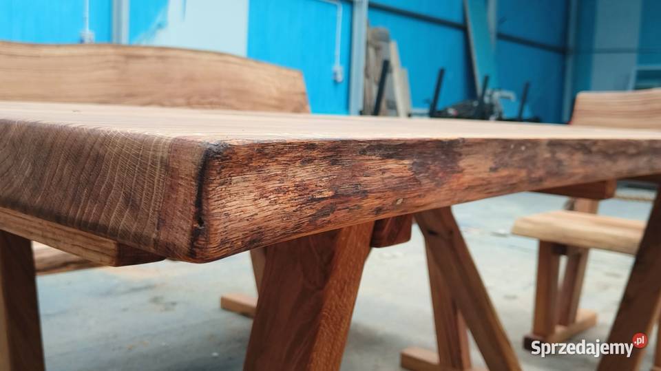 Meble ogrodowe tarasowe dąb biesiadne masywne Starachowice
