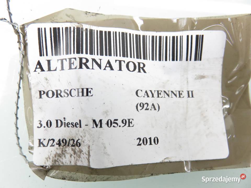 ALTERNATOR PORSCHE CAYENNE 92A 30 Diesel Układ elektryczny silnika