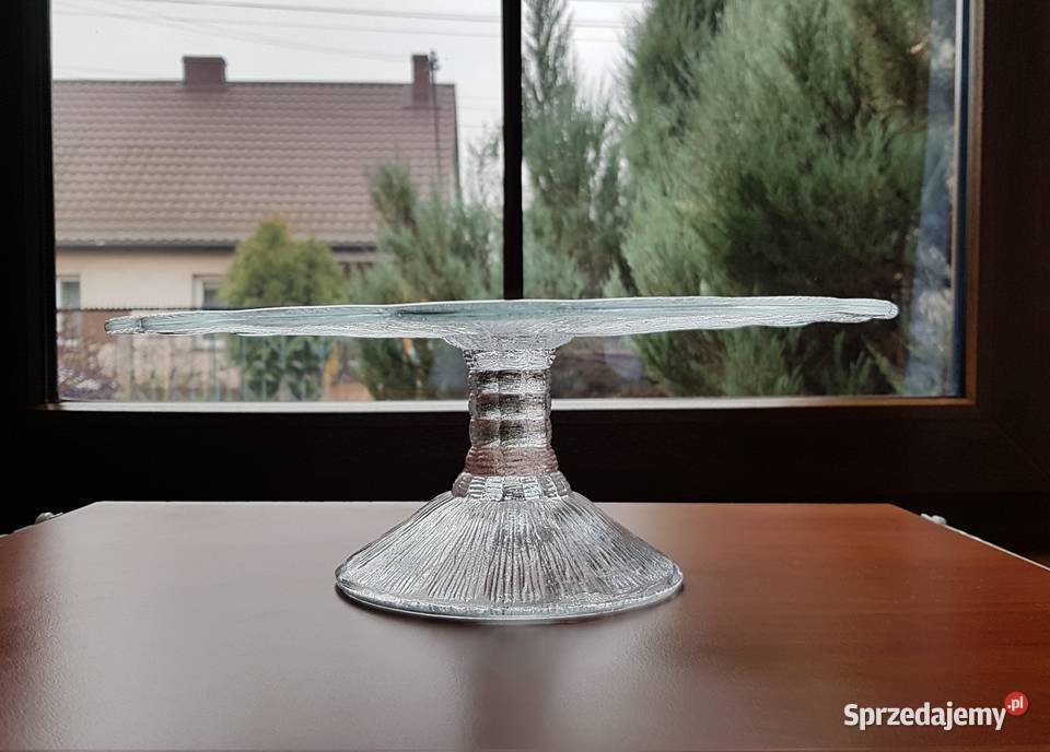 Tortownica Cora Ząbkowice szkło PRL Dąbrowa Górnicza