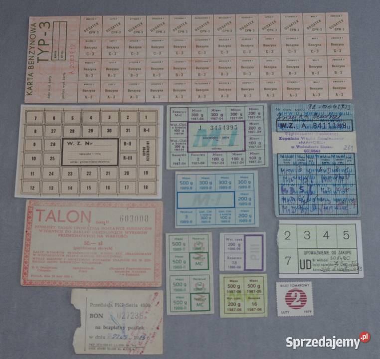 Kartki zaopatrzeniowe I Pozostałe mazowieckie Płock