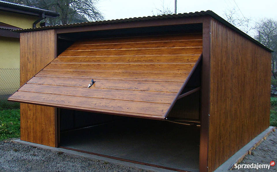 Garaże Blaszane 4x5 Garaż Orzech Blaszaki Turek