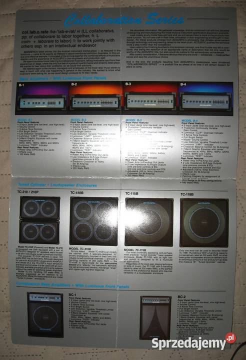 Acoustic Collaboration Series Amps brochure