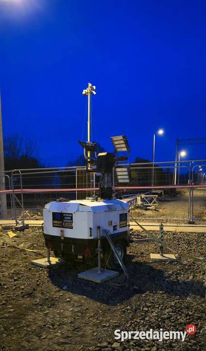 Oświetlenie budowlane Maszt Słup Latarnia Tower Góra