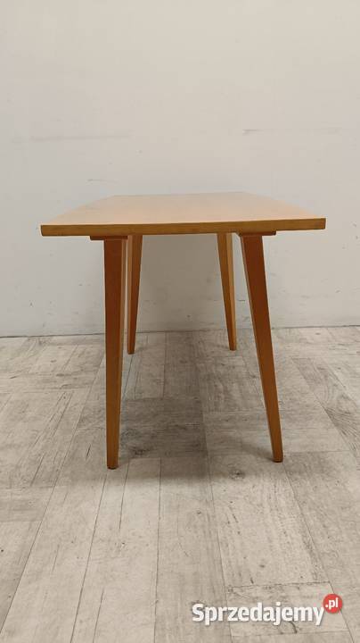 stolik ława PRL design vintage dąb połysk do Radomsko