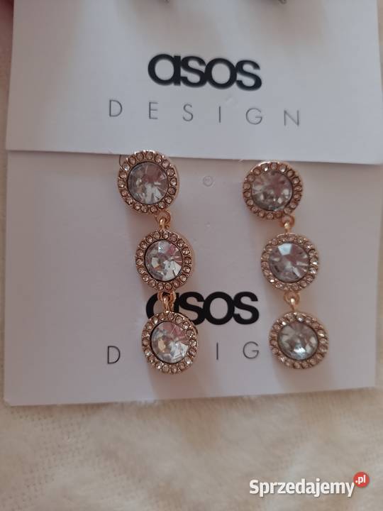 ASOS Bogato zdobione kolczyki ślubne z Londynu Dla kobiet Kraków