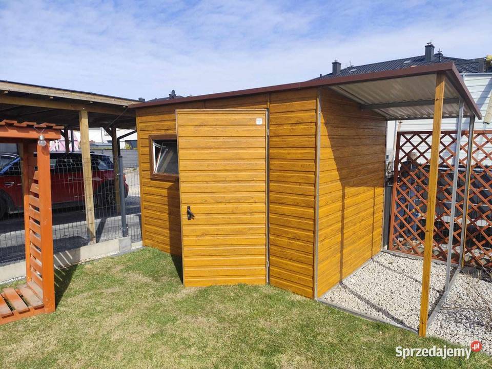 Grafitowy Otwarty GARAŻ BLASZANY Carport Sprzedaż Końskie