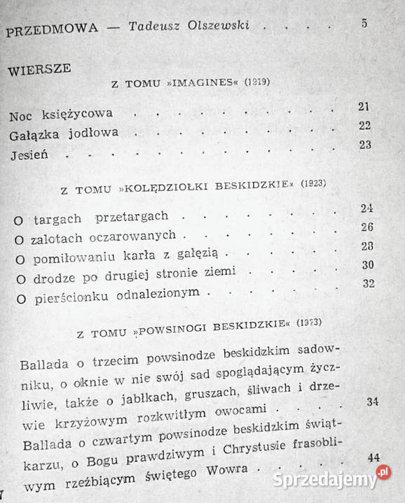 Poezje wybrane Emil Zegadłowicz Chełm