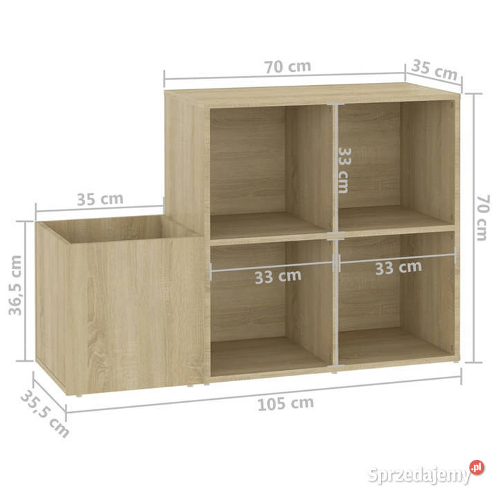Szafka na buty kolor dąb sonoma 105x355x70 Warszawa sprzedam